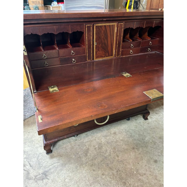 Early 20th Century Early 20th Century Vintage Multi-Purpose Desk and Chest of Drawers With Brass Pulls For Sale - Image 5 of 12