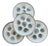 Vintage Oyster Plates in Blue-Grey Gradient Earthenware from Moulin des Loups, 1970s, Set of 4 For Sale