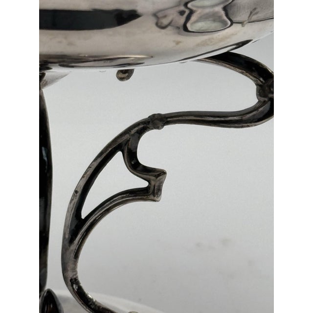 Silver Antique Silverplate Epergne 2 Tier English Epns Converts Tazza Centerpiece For Sale - Image 8 of 10