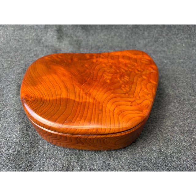 Vintage California Redwood Freeform Box For Sale - Image 4 of 16