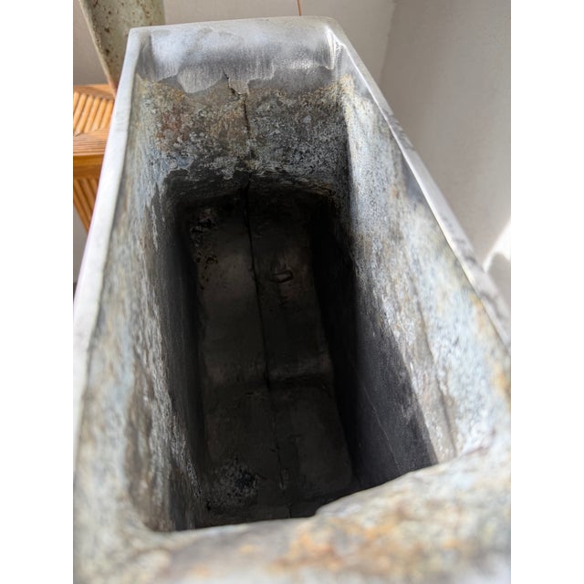 Vintage Cast Aluminum Vase, 1970s For Sale - Image 12 of 18