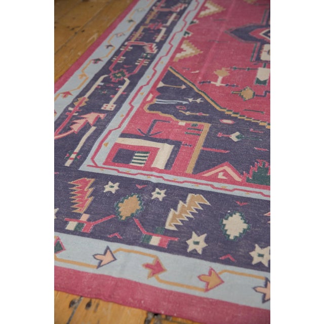 Vintage Stone Wash Dhurrie Rug - 6'2" X 8'11" For Sale - Image 4 of 11