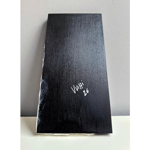 Wood Vera Vizzi, Lunar Crater, 2026, Blue and White Foam Clay Relief on Wood For Sale - Image 7 of 11