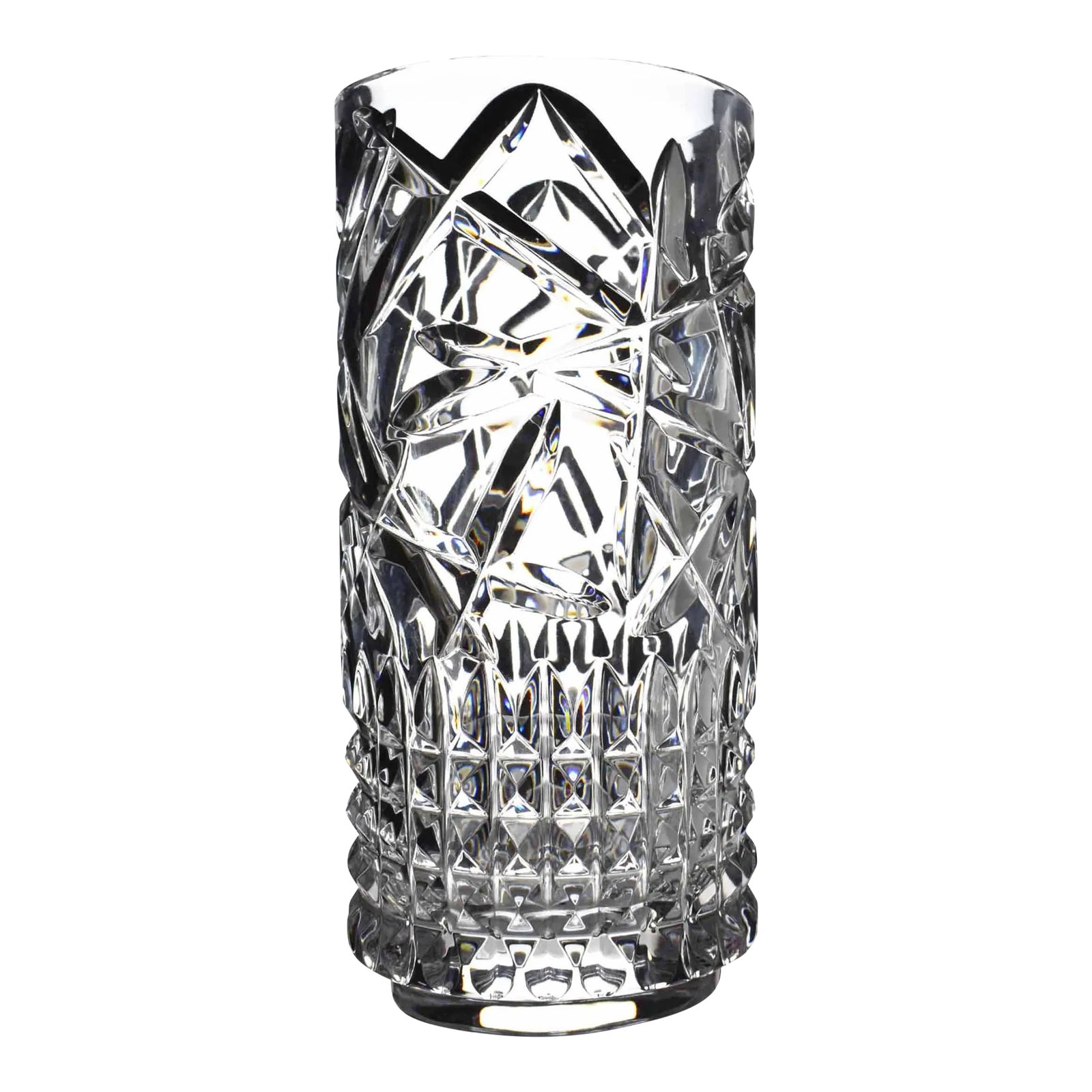 Late 20th Century Tall Cylinder Waterford Fleurology Jeff Leatham Tina