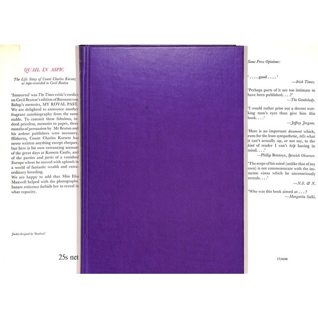 BEATON, Cecil [165] pp. Weidenfeld & Nicolson 1962 8 3/4" x 5 7/8" Jacket designed by 'Beatknik' Hitherto, Count Charles...