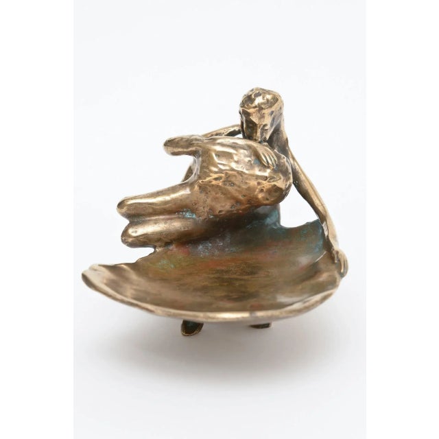 Vintage Signed Victor Zaikine Bronze Sculpture Erotic Lovers Embrace Series 60's For Sale In Miami - Image 6 of 10