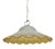 Mid-Century Murano Swirl Fazzoletto Glass Pendant Lamp, Italy, 1970s For Sale