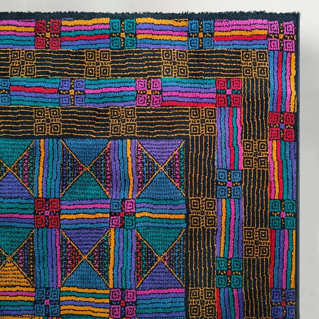 Vintage Italian Wool Rug by Missoni for T&J Vestor, 1980s For Sale - Image 13 of 15