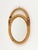 Gold Mid-Century Bamboo and Rattan Round Wall Mirror, Italy, 1970s For Sale - Image 8 of 12