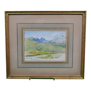 Goat Fell From the Spring Road Aug. 12th Scottish Landscape For Sale