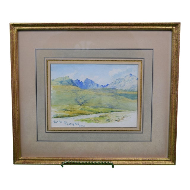 Goat Fell From the Spring Road Aug. 12th Scottish Landscape For Sale