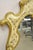 Vintage Italian Florentine Carved Sculpted Giltwood Cream and Gold Wall Mirror For Sale - Image 9 of 12