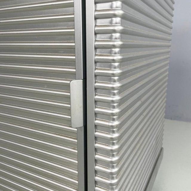 Italian Industrial Modern Aluminum and Glass Sideboard from Ycami, 1990s For Sale - Image 15 of 18