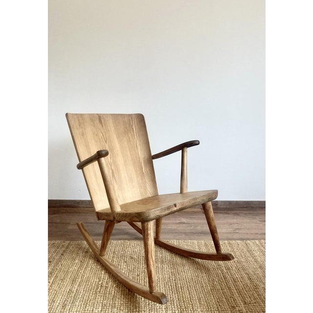 Model 510 Rocking Chair by Göran Malmvall for Karl Andersson & Sons, Sweden, 1940s For Sale - Image 13 of 14