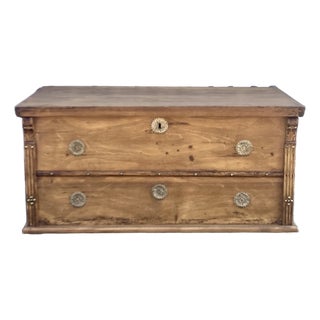 Pine Trunk or Blanket Chest For Sale