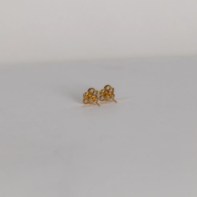 Not Yet Made - Made To Order Rocks With Soul Rosebud Studs - 2 Pieces For Sale - Image 5 of 5