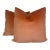 Mohair in Peach 22" Pillows-a Pair For Sale