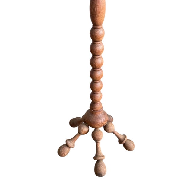 American Early 20th Century Turned Wood Coat Rack For Sale - Image 3 of 5