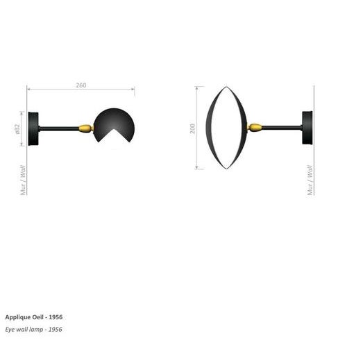 Not Yet Made - Made To Order Mid-Century Modern White Eye Sconce Wall Lamp by Serge Mouille For Sale - Image 5 of 8