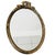 Mid-Century Hollywood Regency Oval Baroque Mirror with Leaf Decoration, 1960s For Sale - Image 4 of 9