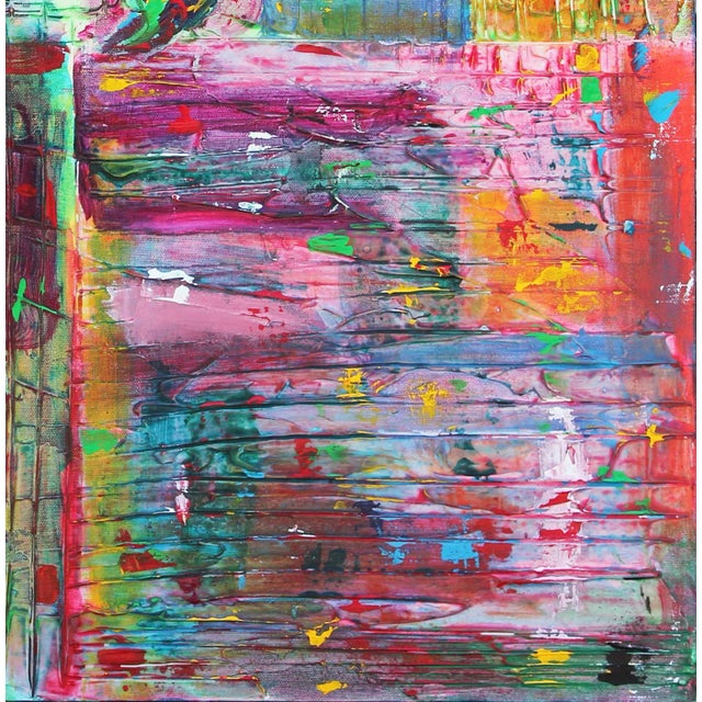 "Balance - God, Family, Work, (Self?)" Vibrant and Colorful Abstract Painting For Sale In Houston - Image 6 of 10