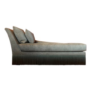 Kravet Chaise Lounge With Fringe