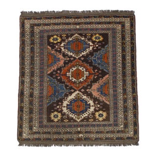 Late 19th Century Caucasian Shirvan Rug 5’6" X 6’1" For Sale