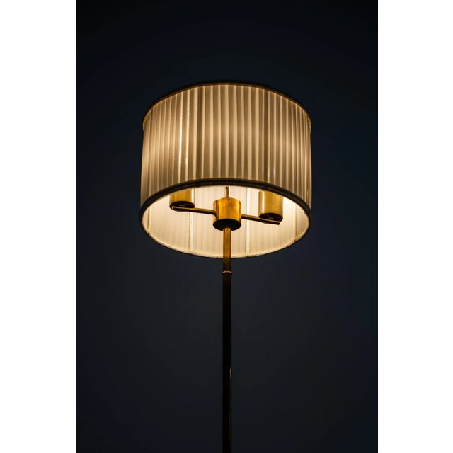 Swedish Brass Floor Lamp from Stilarmatur, 1950s For Sale - Image 8 of 10