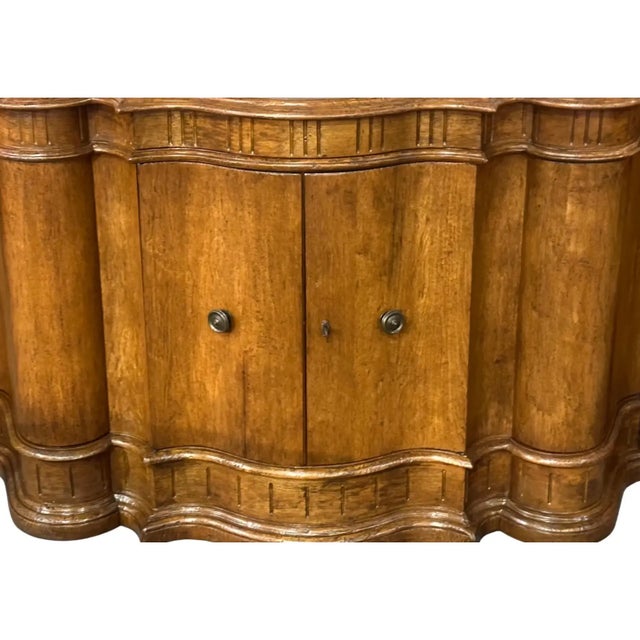 Rustic European 8th C Style Quatrain for Dessin Fournir Denali Italian Fruitwood Sideboard Credenza For Sale - Image 3 of 3