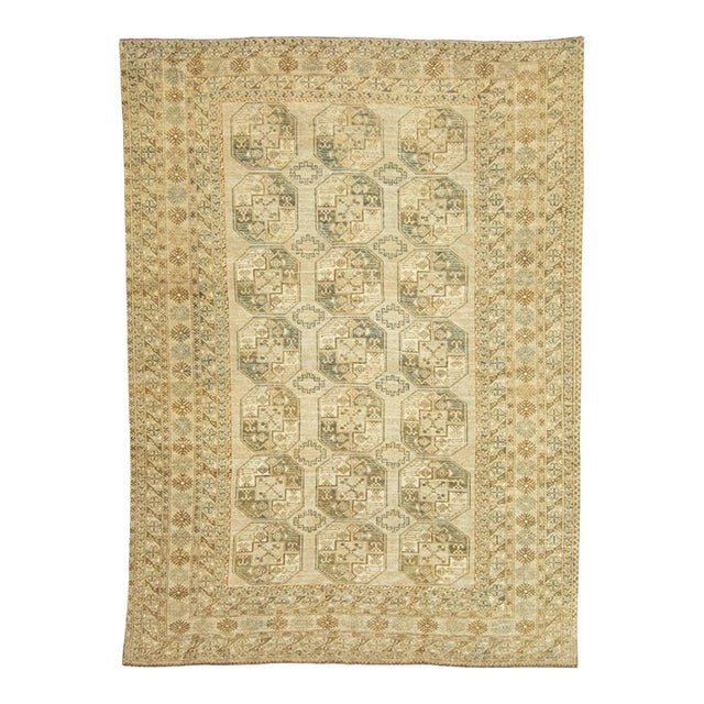 Antique Turkmen Rug 9'2" x 12'7" For Sale