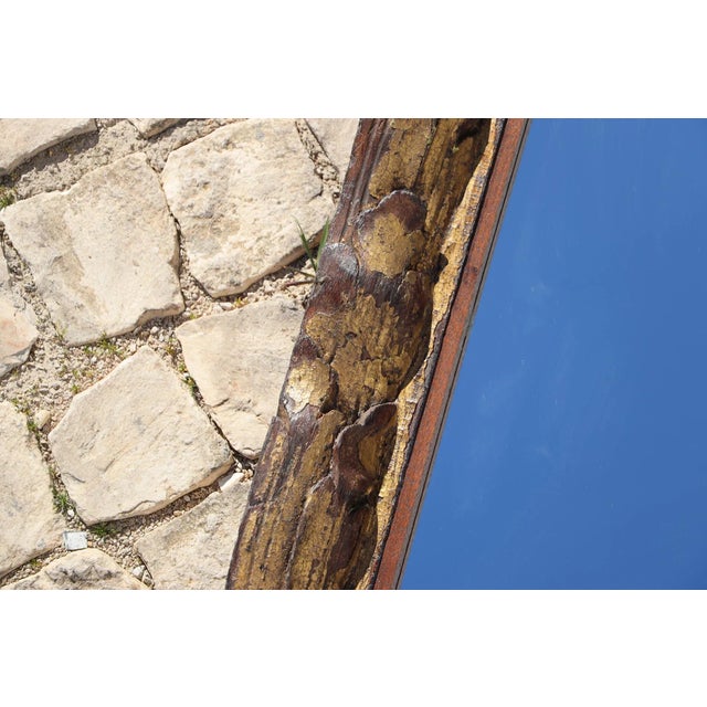 Baroque 18th Century Carved and Gold Leaf Baroque Wall Mirror, Portuguese For Sale - Image 3 of 12