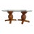 Vintage Pineapple Pedestal Glass Top Dining Table For Sale