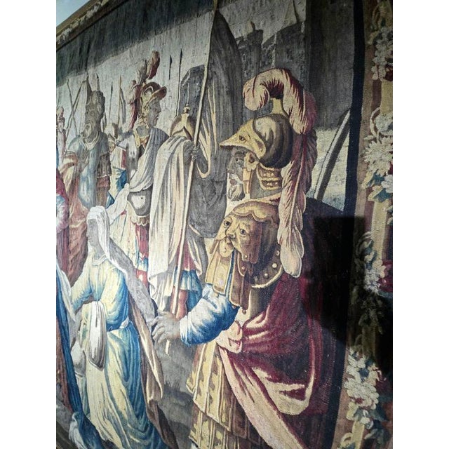 17th Century French The Family of Darius Before Alexander Tapestry from Aubusson For Sale - Image 11 of 16
