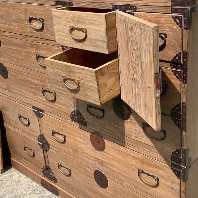 Meiji Period 1868-1912 4 Piece Tansu Chest. It has many names, Merchants, Wedding chest etc. No matter what name you use...
