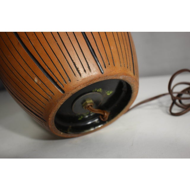 1960s 1960's Italian Bitossi Ceramic Lamp Designed by Zaccagnini for Raymor For Sale - Image 5 of 11