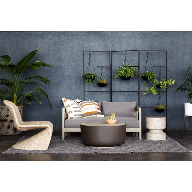 Four Hands Nahla Outdoor End Table, Graphite For Sale In Austin - Image 6 of 7