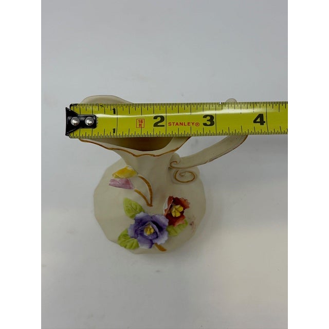 Mid 20th Century Vintage Nuova Capodimonte Italian Porcelain Small Pitcher / Bud Vase 1950s-1970s For Sale - Image 5 of 6