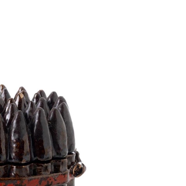 Earthenware Asparagus Box with Lid from Caldas For Sale - Image 4 of 6