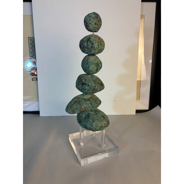 Modern 1980s John Costanza Ceramic Totem Sculpture For Sale - Image 3 of 9