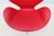 Danish Mid-Century Modern Arne Jacobsen for Fritz Hansen Red Leather Swan Chair, New For Sale - Image 10 of 18