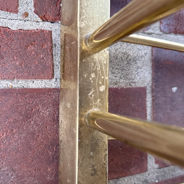 1980s Hollywood Regency Brass Valet Stand For Sale - Image 12 of 12