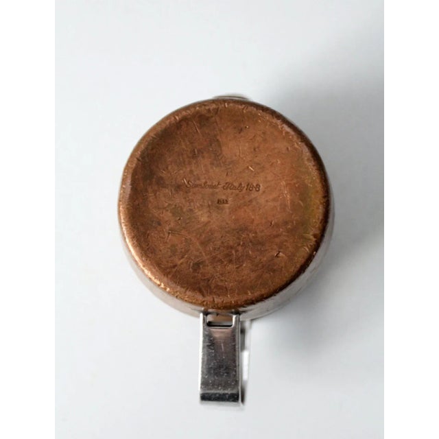Mid-Century Sambonet Copper Creamer For Sale - Image 10 of 13