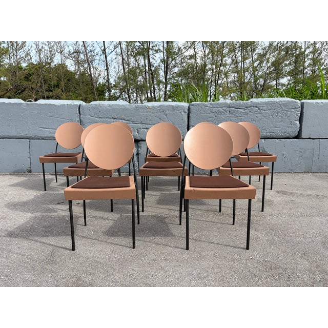 Set of Ten Attributed to Dakota Jackson Vik-Ter Dining Chairs For Sale - Image 17 of 18