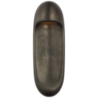 Kelly Wearstler for Visual Comfort Signature Esculpa 18" Elongated Wall Light in Museum Bronze For Sale