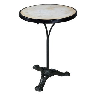 Vintage Marble Bistro Table, 1900 For Sale