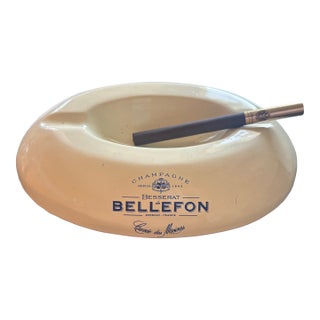 Rare Besserat De Bellefon Cuvee Des Moines Champagne Ashtray: 6-3/4" X 5" For Sale