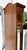 Traditional Vintage Daneker Grandfather Clock Cherry Moon Phase Chime Beveled Glass For Sale - Image 3 of 18