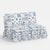 Wood Capra Ruffle Settee in Delft Print For Sale - Image 7 of 7