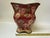 Mid-Century French Country Scalloped Toleware Cachepot Planter - Burgundy & Peony Floral For Sale - Image 11 of 13