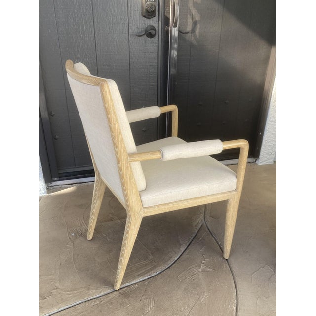 Mid-Century Modern Michael Berman Ltd. "Futura" Armchair in Cerused Oak For Sale - Image 3 of 11
